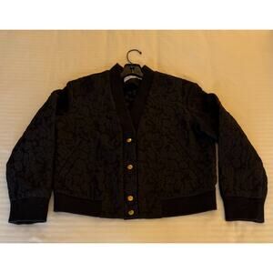 Vintage Paris Atelier Women's Brocade L/S Evening Jacket Black Size 6 NWOT